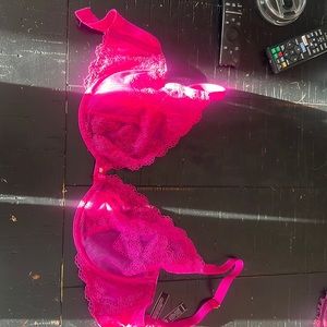 Hot pink unlined very sexy bra